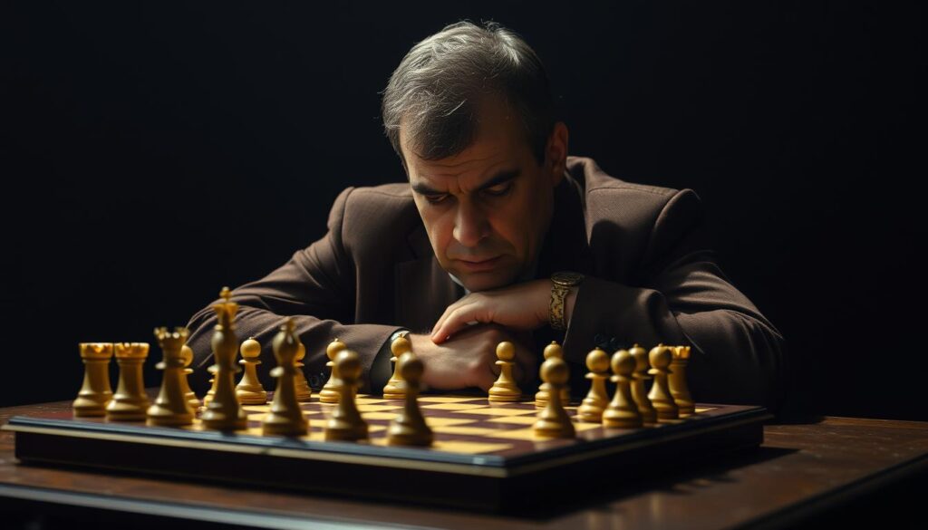 Garry Kasparov playing chess Garry Kasparov playing chess